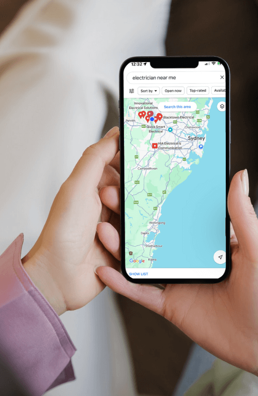 Five Star Review Card - Google Maps Sydney