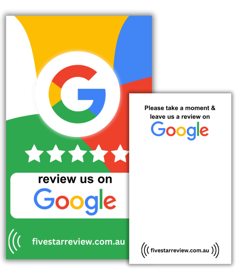 Five Star Review Card for Google